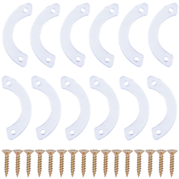 PandaHall Gorgecraft 12Pcs PVC Non Slip Drawer Stops, Drawer Stoppers for Furniture, Semi-circle, 24Pcs Iron Wood Screws, Cross Recessed...
PandaHall Gorgecraft 12Pcs PVC Non Slip Drawer Stops, Drawer Stoppers for Furniture, Semi-circle, 24Pcs Iron Wood Screws, Cross Recessed...
