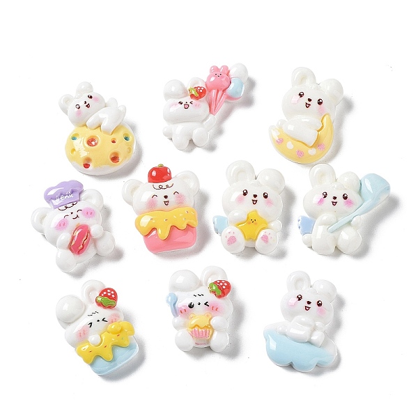 PandaHall Opaque Resin Cabochons, Rabbit, Mixed Color, 21.5~22.5x16.5~19x8~8.5mm Resin Mixed Shapes Multicolor
PandaHall Opaque Resin Cabochons, Rabbit, Mixed Color, 21.5~22.5x16.5~19x8~8.5mm Resin Mixed Shapes Multicolor