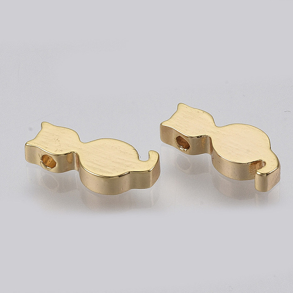 PandaHall Brass Kitten Beads, Cat Silhouette, Golden, 13x5.5x3mm, Hole: 1mm Brass Cat Shape
PandaHall Brass Kitten Beads, Cat Silhouette, Golden, 13x5.5x3mm, Hole: 1mm Brass Cat Shape