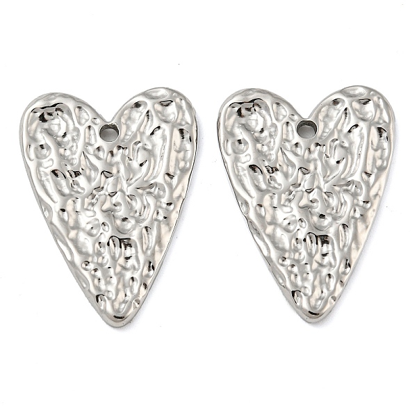 PandaHall 316 Surgical Stainless Steel Pendants, Textured, Heart Charm, Stainless Steel Color, 26x19x2mm, Hole: 1.6mm 316 Surgical Stainless...
PandaHall 316 Surgical Stainless Steel Pendants, Textured, Heart Charm, Stainless Steel Color, 26x19x2mm, Hole: 1.6mm 316 Surgical Stainless...