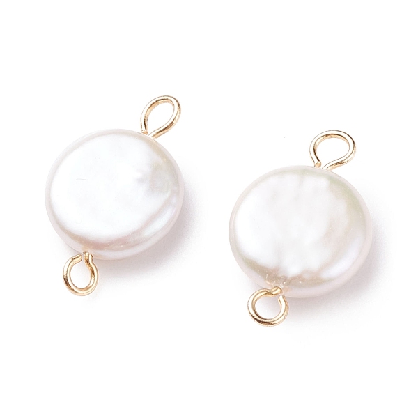 PandaHall Natural Baroque Pearl Keshi Pearl Connector Charms, Cultured Freshwater Pearl, with 304 Stainless Steel Double Loops, Flat Round...
PandaHall Natural Baroque Pearl Keshi Pearl Connector Charms, Cultured Freshwater Pearl, with 304 Stainless Steel Double Loops, Flat Round...