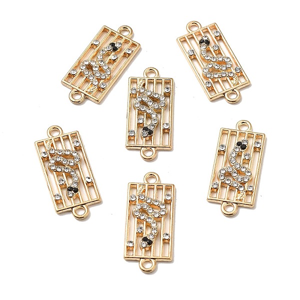 PandaHall Alloy Rhinestone Connector Charms, Rectangle with Snake, Light Gold, Crystal, 26x11x2~2.5mm, Hole: 1.8mm Alloy+Rhinestone..., Clear
PandaHall Alloy Rhinestone Connector Charms, Rectangle with Snake, Light Gold, Crystal, 26x11x2~2.5mm, Hole: 1.8mm Alloy+Rhinestone..., Clear