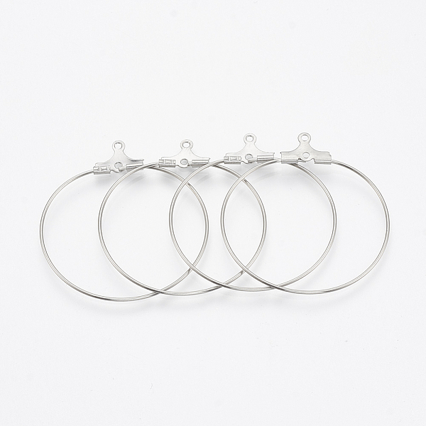 PandaHall 304 Stainless Steel Pendants, Hoop Earring Findings, Stainless Steel Color, 53x49.5x1.5mm, 20 Gauge, Hole: 1mm, Pin: 0.8mm 304...
PandaHall 304 Stainless Steel Pendants, Hoop Earring Findings, Stainless Steel Color, 53x49.5x1.5mm, 20 Gauge, Hole: 1mm, Pin: 0.8mm 304...