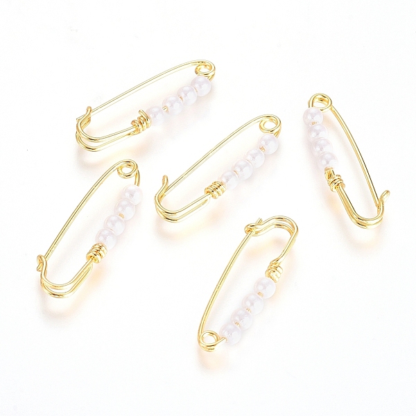 PandaHall Brass Kilt Pin Brooch Findings, Long-Lasting Plated, with Shell Pearl Beads, White, Real 18K Gold Plated, 23x7.5x2.5mm, Hole...
PandaHall Brass Kilt Pin Brooch Findings, Long-Lasting Plated, with Shell Pearl Beads, White, Real 18K Gold Plated, 23x7.5x2.5mm, Hole...