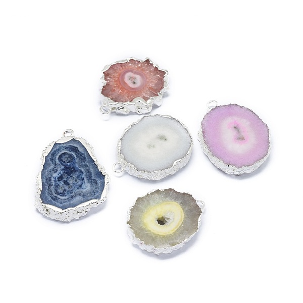 PandaHall Natural Druzy Quartz Pendants, Solar Quartz, with Brass Findings, Dyed, Nuggets, Mixed Color, Silver Color Plated..., Multicolor
PandaHall Natural Druzy Quartz Pendants, Solar Quartz, with Brass Findings, Dyed, Nuggets, Mixed Color, Silver Color Plated..., Multicolor