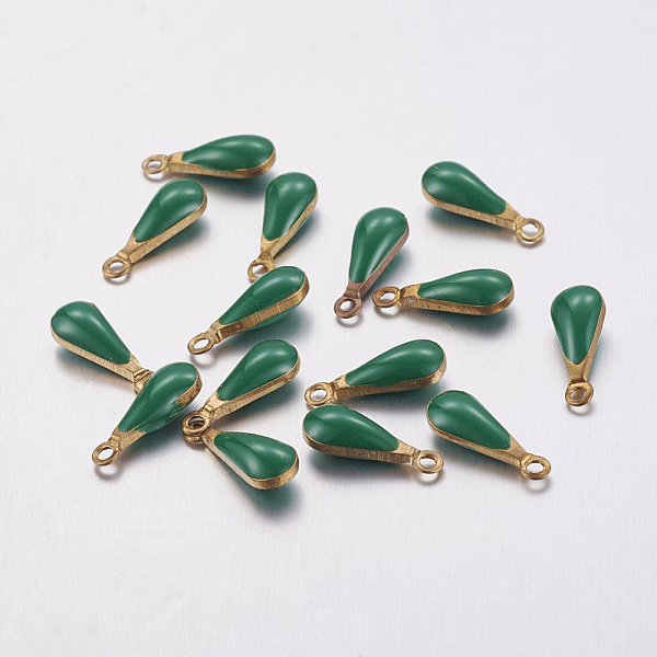 PandaHall Antique Golden Plated Brass Enamel teardrop, Charms, Enamelled Sequins, Green, 11x4x3mm, Hole: 1mm Brass+Enamel Teardrop Green
PandaHall Antique Golden Plated Brass Enamel teardrop, Charms, Enamelled Sequins, Green, 11x4x3mm, Hole: 1mm Brass+Enamel Teardrop Green