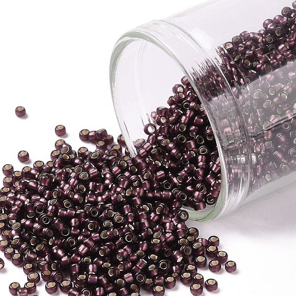 PandaHall TOHO Round Seed Beads, Japanese Seed Beads, (26CF) Silver Lined Frost Amethyst, 15/0, 1.5mm, Hole: 0.7mm, about 15000pcs/50g Glass..., Purple
PandaHall TOHO Round Seed Beads, Japanese Seed Beads, (26CF) Silver Lined Frost Amethyst, 15/0, 1.5mm, Hole: 0.7mm, about 15000pcs/50g Glass..., Purple