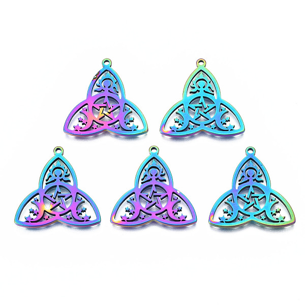 PandaHall Ion Plating(IP) 201 Stainless Steel Pendants, Trinity Knot, Rainbow Color, 25x25x1.5mm, Hole: 1.4mm 201 Stainless Steel Others
PandaHall Ion Plating(IP) 201 Stainless Steel Pendants, Trinity Knot, Rainbow Color, 25x25x1.5mm, Hole: 1.4mm 201 Stainless Steel Others