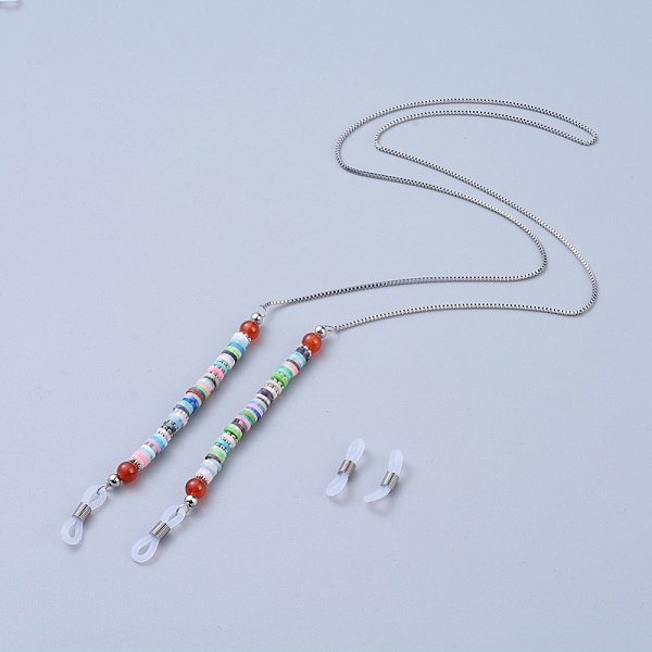 PandaHall 316 Surgical Stainless Steel Eyeglasses Chains, Neck Strap for Eyeglasses, with Natural Gemstone Beads, Handmade Polymer Clay...
PandaHall 316 Surgical Stainless Steel Eyeglasses Chains, Neck Strap for Eyeglasses, with Natural Gemstone Beads, Handmade Polymer Clay...