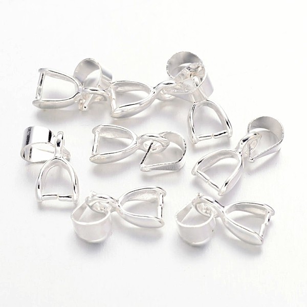 PandaHall Brass Ice Pick Pinch Bails, Nickel Free, Silver Color Plated, 10mm long, 5.5mm wide, 3mm thick, 4mm inner long, 3.5mm inner wide...
PandaHall Brass Ice Pick Pinch Bails, Nickel Free, Silver Color Plated, 10mm long, 5.5mm wide, 3mm thick, 4mm inner long, 3.5mm inner wide...