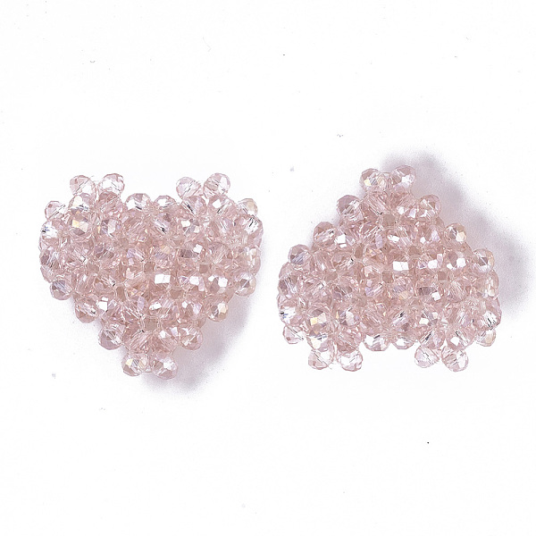PandaHall Plating Acrylic Woven Beads, Cluster Beads, Heart, Pearl Pink, 24x25x9mm, Hole: 1mm Acrylic Heart Pink
PandaHall Plating Acrylic Woven Beads, Cluster Beads, Heart, Pearl Pink, 24x25x9mm, Hole: 1mm Acrylic Heart Pink