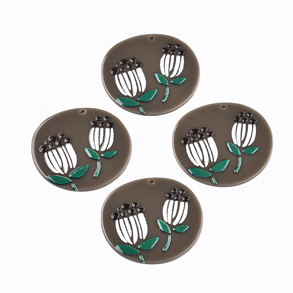 PandaHall Acrylic Pendants, 3D Printed, Oval with Flower Pattern, Coffee, 36x40x2.5mm, Hole: 1.6mm Acrylic Oval Brown
PandaHall Acrylic Pendants, 3D Printed, Oval with Flower Pattern, Coffee, 36x40x2.5mm, Hole: 1.6mm Acrylic Oval Brown