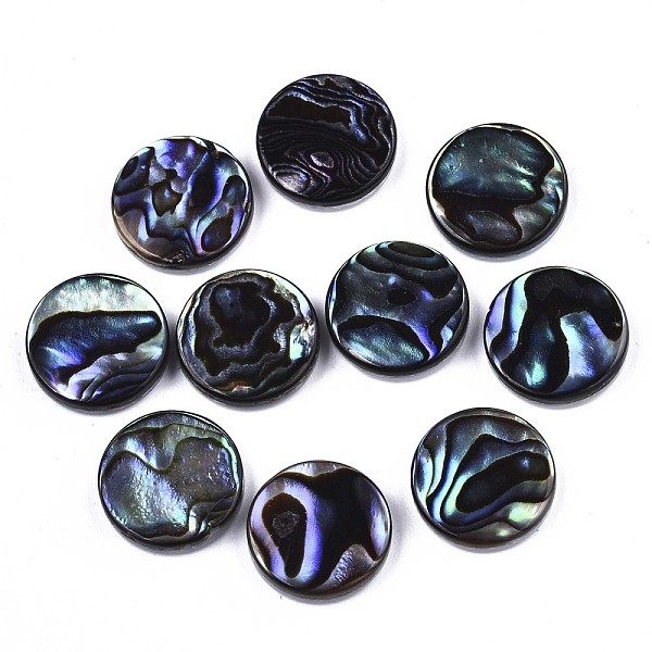 PandaHall Natural Abalone Shell/Paua Shell Cabochons, with Freshwater Shell, Flat Round, Colorful, 12x3mm Paua Shell Flat Round
PandaHall Natural Abalone Shell/Paua Shell Cabochons, with Freshwater Shell, Flat Round, Colorful, 12x3mm Paua Shell Flat Round