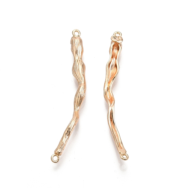 PandaHall Ion Plating(IP) Brass Connector Charms, Nickel Free, Twist Link, Real 18K Gold Plated, 48x5x4.5mm, Hole: 1.2mm Brass Twist
PandaHall Ion Plating(IP) Brass Connector Charms, Nickel Free, Twist Link, Real 18K Gold Plated, 48x5x4.5mm, Hole: 1.2mm Brass Twist