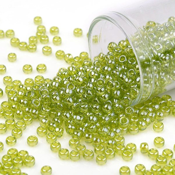 PandaHall TOHO Round Seed Beads, Japanese Seed Beads, (105) Transparent Luster Lemon-Lime, 8/0, 3mm, Hole: 1mm, about 1110pcs/50g Glass..., Green
PandaHall TOHO Round Seed Beads, Japanese Seed Beads, (105) Transparent Luster Lemon-Lime, 8/0, 3mm, Hole: 1mm, about 1110pcs/50g Glass..., Green