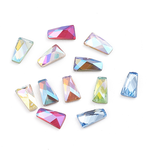PandaHall K9 Glass Rhinestone Cabochons, Fluorescent Style, Flat Back & Back Plated, Faceted, Trapezoid, Mixed Color, 6x3.5x2mm Glass..., Multicolor
PandaHall K9 Glass Rhinestone Cabochons, Fluorescent Style, Flat Back & Back Plated, Faceted, Trapezoid, Mixed Color, 6x3.5x2mm Glass..., Multicolor