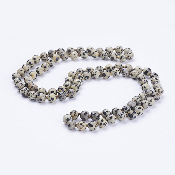 PandaHall Natural Dalmatian Jasper Beaded Necklaces, Round, 36 inch(91.44cm) Jasper
PandaHall Natural Dalmatian Jasper Beaded Necklaces, Round, 36 inch(91.44cm) Jasper