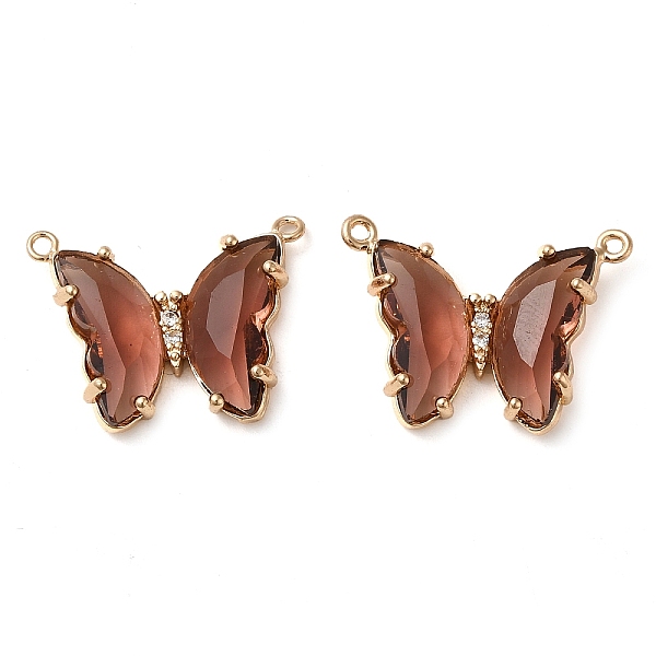 PandaHall Brass Pave Faceted Glass Connector Charms, Golden Tone Butterfly Links, Sienna, 17.5x23x5mm, Hole: 0.9mm Brass+Glass Butterfly..., Brown
PandaHall Brass Pave Faceted Glass Connector Charms, Golden Tone Butterfly Links, Sienna, 17.5x23x5mm, Hole: 0.9mm Brass+Glass Butterfly..., Brown