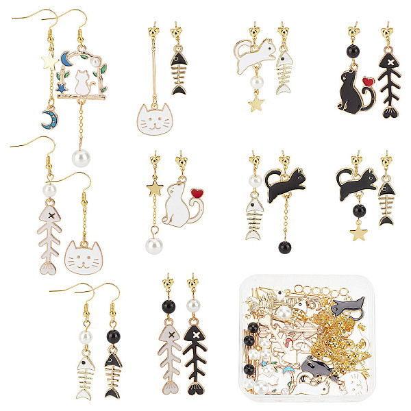 PandaHall SUNNYCLUE DIY Cat Asymmetrical Earring Making Kit, Including Alloy Links Connectors & Enamel Pendants, 304 Stainless Steel Charms..., Multicolor
PandaHall SUNNYCLUE DIY Cat Asymmetrical Earring Making Kit, Including Alloy Links Connectors & Enamel Pendants, 304 Stainless Steel Charms..., Multicolor