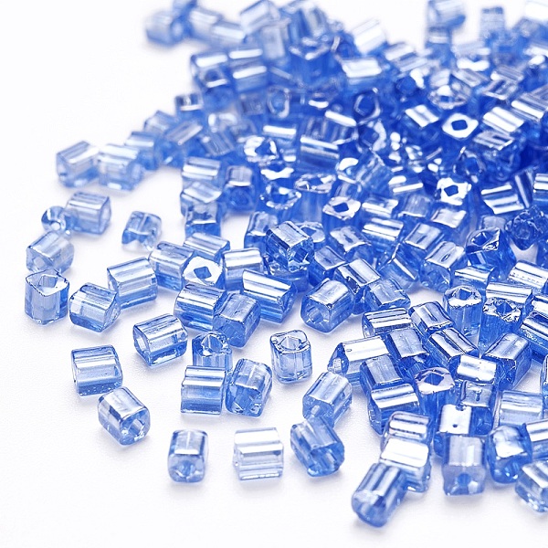 PandaHall 6/0 Glass Seed Beads, Transparent Colours Luster, Square Hole, Cube, Light Sky Blue, 3~5x3~4x3~4mm, Hole: 1.2~1.4mm, about...
PandaHall 6/0 Glass Seed Beads, Transparent Colours Luster, Square Hole, Cube, Light Sky Blue, 3~5x3~4x3~4mm, Hole: 1.2~1.4mm, about...