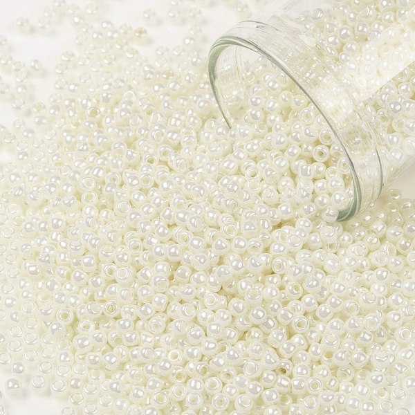 PandaHall TOHO Round Seed Beads, Japanese Seed Beads, (122) Opaque Luster Navajo White, 11/0, 2.2mm, Hole: 0.8mm, about 5555pcs/50g Glass...
PandaHall TOHO Round Seed Beads, Japanese Seed Beads, (122) Opaque Luster Navajo White, 11/0, 2.2mm, Hole: 0.8mm, about 5555pcs/50g Glass...