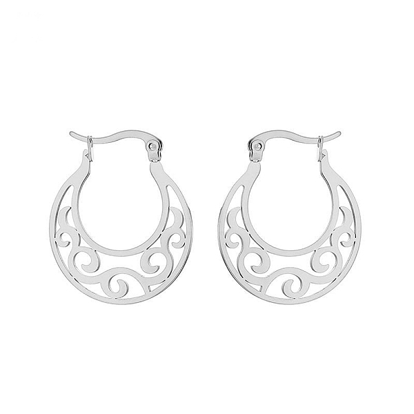 PandaHall 304 Stainless Steel Hoop Earrings for Women, Sector with Hollow, Stainless Steel Color, 29x25mm 304 Stainless Steel Others
PandaHall 304 Stainless Steel Hoop Earrings for Women, Sector with Hollow, Stainless Steel Color, 29x25mm 304 Stainless Steel Others