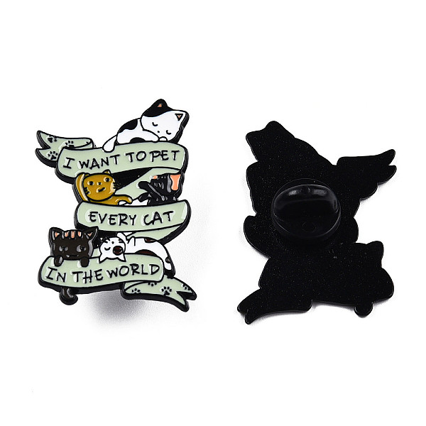PandaHall Word I Want to Pet Every Cat In The Word Enamel Pin, Electrophoresis Black Plated Alloy Cats Badge for Backpack Clothes, Nickel..., Green
PandaHall Word I Want to Pet Every Cat In The Word Enamel Pin, Electrophoresis Black Plated Alloy Cats Badge for Backpack Clothes, Nickel..., Green