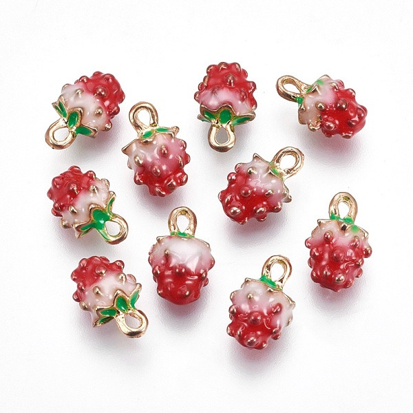 PandaHall Golden Plated Alloy Enamel Charms, Strawberry, Red, 12.5x8x6mm, Hole: 1.5mm Alloy+Enamel Fruit Red
PandaHall Golden Plated Alloy Enamel Charms, Strawberry, Red, 12.5x8x6mm, Hole: 1.5mm Alloy+Enamel Fruit Red