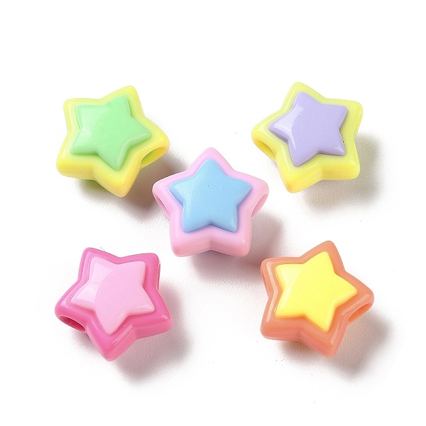 PandaHall Two Tone Opaque Acrylic Beads, Star, 17x18x10mm, Hole: 3.8mm Acrylic Star
PandaHall Two Tone Opaque Acrylic Beads, Star, 17x18x10mm, Hole: 3.8mm Acrylic Star