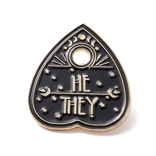 PandaHall He They Word Enamel Pin, Spade Alloy Badge for Backpack Clothes, Golden, Black, 30x27.5x2mm, Pin: 1mm, Hole: 4mm Alloy+Enamel Word...
PandaHall He They Word Enamel Pin, Spade Alloy Badge for Backpack Clothes, Golden, Black, 30x27.5x2mm, Pin: 1mm, Hole: 4mm Alloy+Enamel Word...