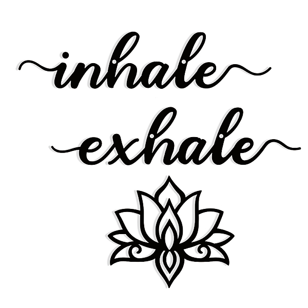 PandaHall Iron Wall Art Decorations, for Front Porch, Living Room, Kitchen, Matte Style, Word Inhale Exhale, Flower, 300x280x1mm Iron Flower
PandaHall Iron Wall Art Decorations, for Front Porch, Living Room, Kitchen, Matte Style, Word Inhale Exhale, Flower, 300x280x1mm Iron Flower