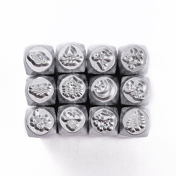 PandaHall Iron Metal Stamps, for Imprinting Metal, Plastic, Wood, Leather, Natural Theme Pattern, Platinum, 65.5x10mm, Pattern: 6mm...
PandaHall Iron Metal Stamps, for Imprinting Metal, Plastic, Wood, Leather, Natural Theme Pattern, Platinum, 65.5x10mm, Pattern: 6mm...
