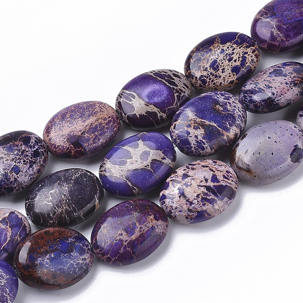 PandaHall Natural Imperial Jasper Beads Strands, Dyed, Oval, Indigo, 16x12x6mm, Hole: 1.4mm, about 25pcs/Strand, 15.75 inch(40cm) Imperial..., Purple
PandaHall Natural Imperial Jasper Beads Strands, Dyed, Oval, Indigo, 16x12x6mm, Hole: 1.4mm, about 25pcs/Strand, 15.75 inch(40cm) Imperial..., Purple
