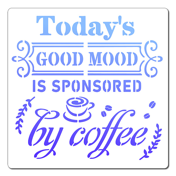 PandaHall GORGECRAFT 12"X12" Cup Stencil Today's good mood is sponsored by coffee Templates Reusable Plastic Drawing Painting Stencils..., White
PandaHall GORGECRAFT 12"X12" Cup Stencil Today's good mood is sponsored by coffee Templates Reusable Plastic Drawing Painting Stencils..., White