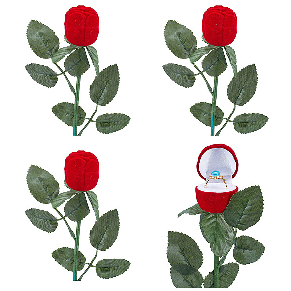 PandaHall DELORIGIN Flocking Plastic Rose Finger Ring Boxes, for Valentine's Day Gift Wrapping, with Sponge Inside, Red, 25x12x5cm, Flower...
PandaHall DELORIGIN Flocking Plastic Rose Finger Ring Boxes, for Valentine's Day Gift Wrapping, with Sponge Inside, Red, 25x12x5cm, Flower...
