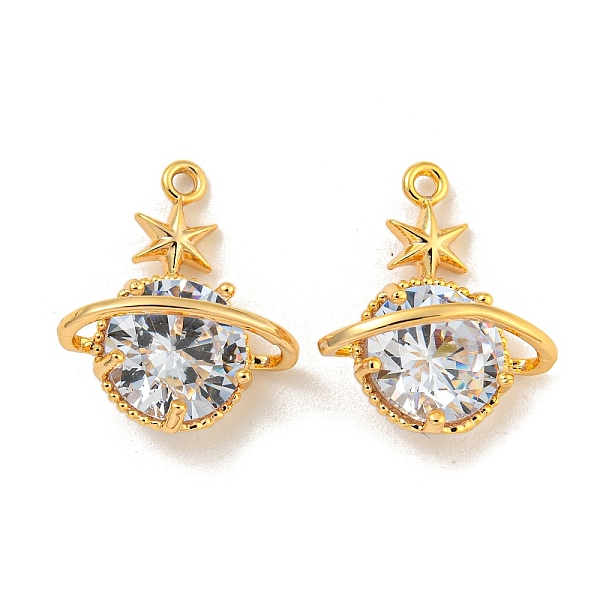 PandaHall Brass with Clear Cubic Zirconia Pendant, Real 18K Gold Plated, Round, 16.5x13.5x3.5mm, Hole: 1.2mm Brass+Cubic Zirconia Round...
PandaHall Brass with Clear Cubic Zirconia Pendant, Real 18K Gold Plated, Round, 16.5x13.5x3.5mm, Hole: 1.2mm Brass+Cubic Zirconia Round...