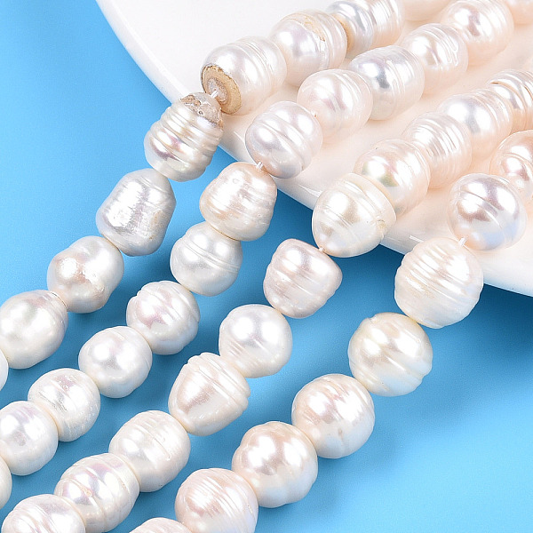 PandaHall Natural Cultured Freshwater Pearl Beads Strands, Rice, Seashell Color, 6.5~14.5x10~12.5mm, Hole: 0.6mm, about 31~45 pcs/strand...
PandaHall Natural Cultured Freshwater Pearl Beads Strands, Rice, Seashell Color, 6.5~14.5x10~12.5mm, Hole: 0.6mm, about 31~45 pcs/strand...