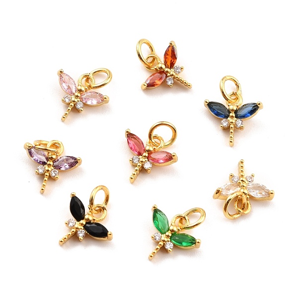 PandaHall Brass Micro Pave Cubic Zirconia Charms, Real 18K Gold Plated, Cadmium Free & Lead Free, Autumn Pendants, Dragonfly, Mixed Color..., Multicolor
PandaHall Brass Micro Pave Cubic Zirconia Charms, Real 18K Gold Plated, Cadmium Free & Lead Free, Autumn Pendants, Dragonfly, Mixed Color..., Multicolor