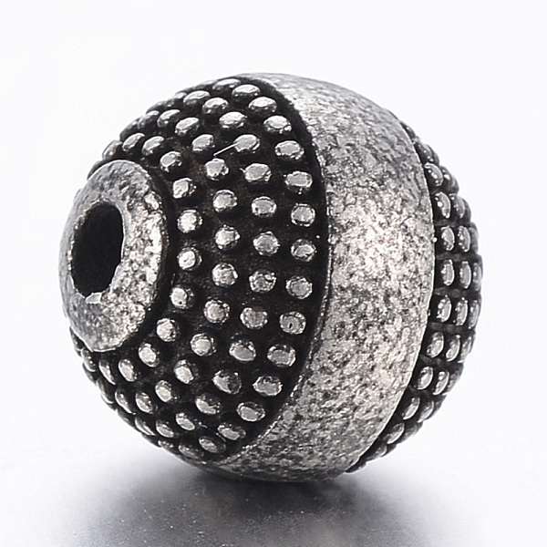PandaHall 316 Surgical Stainless Steel Beads, Round, Gunmetal, 10x9.5mm, Hole: 2mm 316 Surgical Stainless Steel Round
PandaHall 316 Surgical Stainless Steel Beads, Round, Gunmetal, 10x9.5mm, Hole: 2mm 316 Surgical Stainless Steel Round