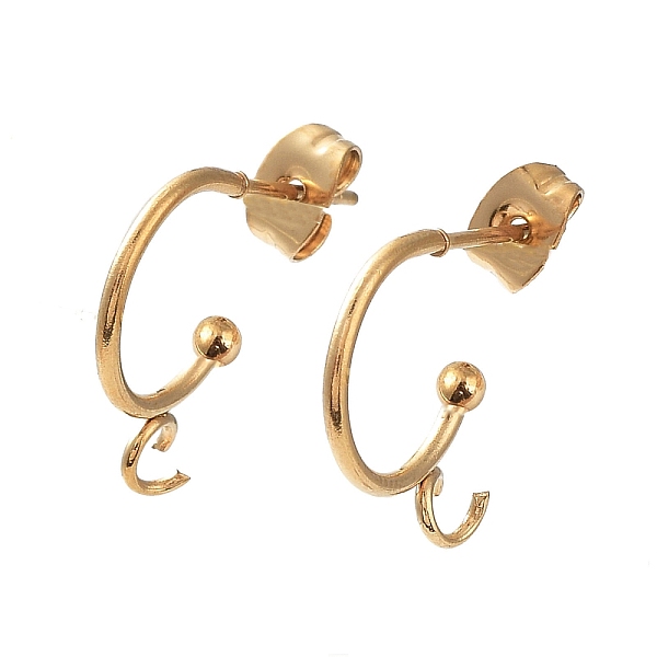 PandaHall Ion Plating(IP) 304 Stainless Steel Half Hoop Earrings, Golden, 19x16x3mm, Pin: 0.8mm 304 Stainless Steel Ring
PandaHall Ion Plating(IP) 304 Stainless Steel Half Hoop Earrings, Golden, 19x16x3mm, Pin: 0.8mm 304 Stainless Steel Ring