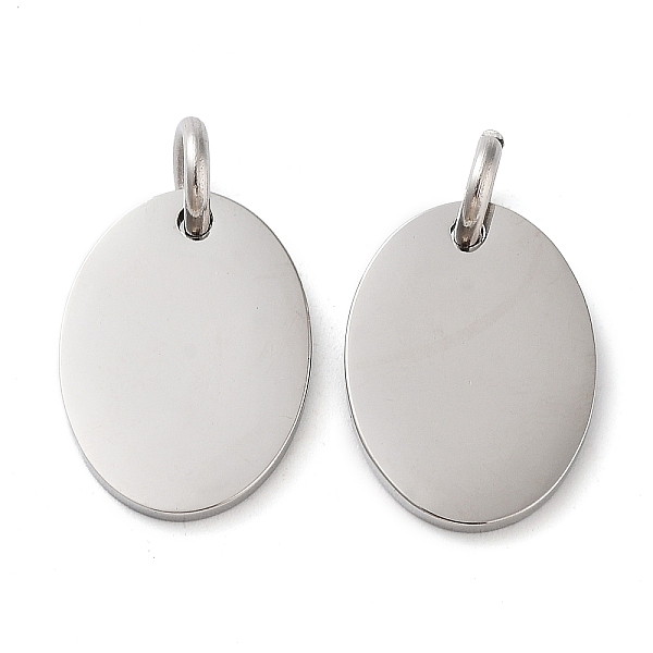 PandaHall 304 Stainless Steel Stamping Blank Tag Pendants, with Jump Ring, Oval Charm, Stainless Steel Color, 16.5x12x1.3mm, Hole: 3.6mm 304...
PandaHall 304 Stainless Steel Stamping Blank Tag Pendants, with Jump Ring, Oval Charm, Stainless Steel Color, 16.5x12x1.3mm, Hole: 3.6mm 304...