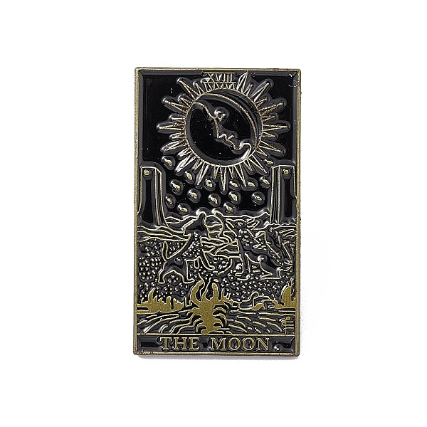 PandaHall The Moon Tarot Card Enamel Pin, Electrophoresis Black Brass Brooch for Backpack Clothes, Black, 30x17.5x2mm, Pin: 1.3mm. Brass...
PandaHall The Moon Tarot Card Enamel Pin, Electrophoresis Black Brass Brooch for Backpack Clothes, Black, 30x17.5x2mm, Pin: 1.3mm. Brass...