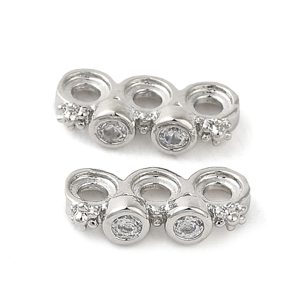PandaHall Rack Plating Brass Pave Clear Cubic Zirconia Spacer Bars, Flower Links, Long-Lasting Plated, Lead Free & Cadmium Free, Platinum...
PandaHall Rack Plating Brass Pave Clear Cubic Zirconia Spacer Bars, Flower Links, Long-Lasting Plated, Lead Free & Cadmium Free, Platinum...