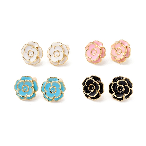 PandaHall Flower Enamel Stud Earrings for Women, Real 18K Gold Plated Brass Earrings, Cadmium Free & Lead Free, Mixed Color, 15x4mm, Pin..., Multicolor
PandaHall Flower Enamel Stud Earrings for Women, Real 18K Gold Plated Brass Earrings, Cadmium Free & Lead Free, Mixed Color, 15x4mm, Pin..., Multicolor