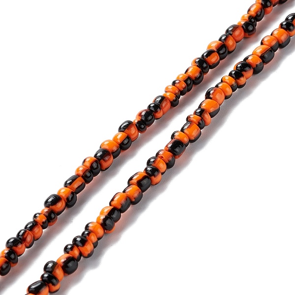 PandaHall Handmade Lampwork Beads Strands, 2 Tone, Column, Dark Orange, 4~5.5x2~4mm, Hole: 0.8mm, about 130pcs/strand, 14.96~15.75 inch...
PandaHall Handmade Lampwork Beads Strands, 2 Tone, Column, Dark Orange, 4~5.5x2~4mm, Hole: 0.8mm, about 130pcs/strand, 14.96~15.75 inch...