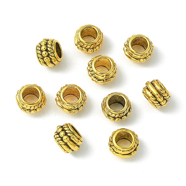 PandaHall Tibetan Style Alloy Spacer Beads, Rondelle, Antique Golden, 6x8mm Alloy Rondelle
PandaHall Tibetan Style Alloy Spacer Beads, Rondelle, Antique Golden, 6x8mm Alloy Rondelle