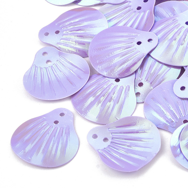 PandaHall Ornament Accessories, Plastic Paillette/Sequins Beads, AB Color Plated, Shell, Lilac, 19x17.5x1mm, Hole: 1.5mm, about 4500pcs/500g..., Purple
PandaHall Ornament Accessories, Plastic Paillette/Sequins Beads, AB Color Plated, Shell, Lilac, 19x17.5x1mm, Hole: 1.5mm, about 4500pcs/500g..., Purple