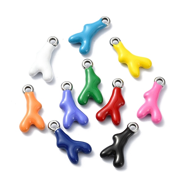 PandaHall 304 Stainless Steel Pendants, with Enamel, Coral Branch Antler Charm, Mixed Color, 18.5x9.5x4mm, Hole: 2.3mm Stainless..., Multicolor
PandaHall 304 Stainless Steel Pendants, with Enamel, Coral Branch Antler Charm, Mixed Color, 18.5x9.5x4mm, Hole: 2.3mm Stainless..., Multicolor