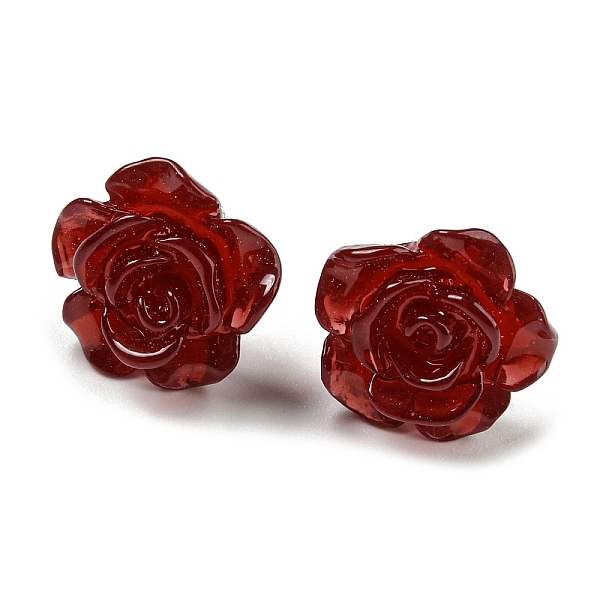 PandaHall Resin Rose Flower Stud Earrings with 316 Stainless Steel Pins, Dark Red, 12~12.5x12~12.5mm Resin Flower
PandaHall Resin Rose Flower Stud Earrings with 316 Stainless Steel Pins, Dark Red, 12~12.5x12~12.5mm Resin Flower