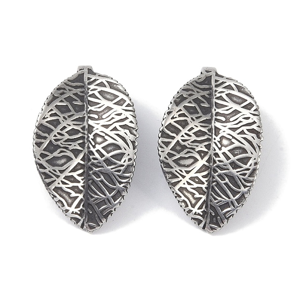 PandaHall 316 Surgical Stainless Steel Pendants, Leaf Charm, Antique Silver, 42x25x1.5mm, Hole: 2mm 316 Surgical Stainless Steel Leaf
PandaHall 316 Surgical Stainless Steel Pendants, Leaf Charm, Antique Silver, 42x25x1.5mm, Hole: 2mm 316 Surgical Stainless Steel Leaf